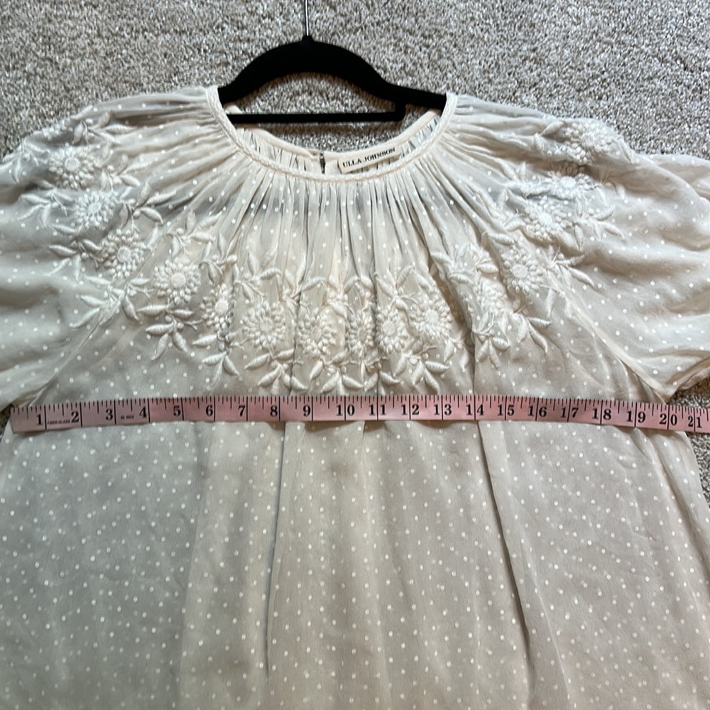 Ulla Johnson Nanon Embroidered Silk Blouse - Picture 11 of 11